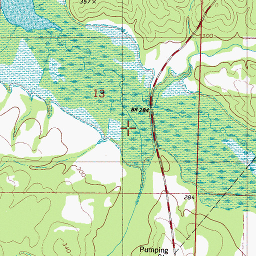Topographic Map of Dunlap Branch, MS