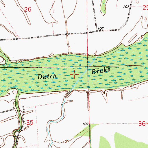 Topographic Map of Dutch Brake, MS
