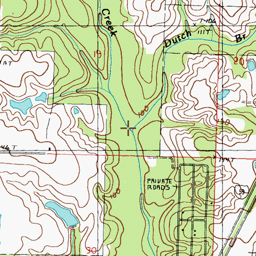 Topographic Map of Dutch Branch, MS