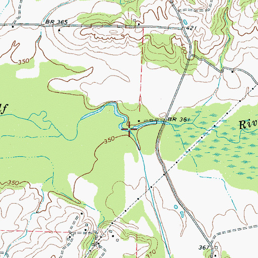 Topographic Map of Early Grove Creek, TN