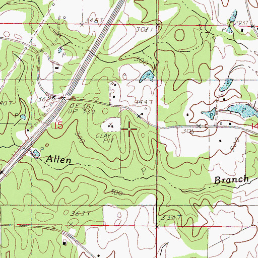 Topographic Map of East Jerusalem Church, MS