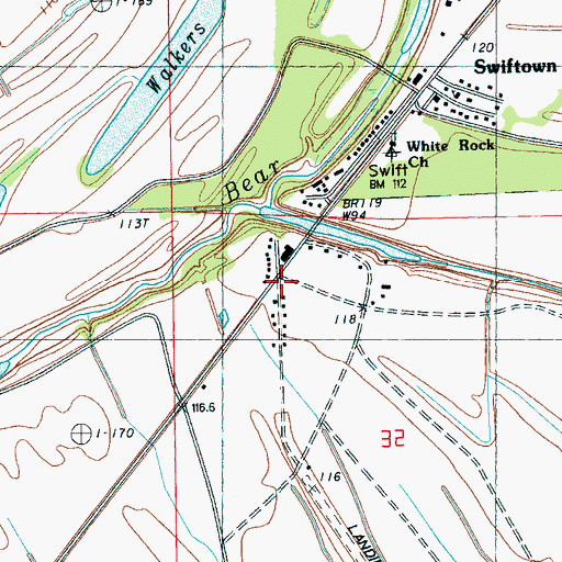 Topographic Map of Eggleston Spur, MS