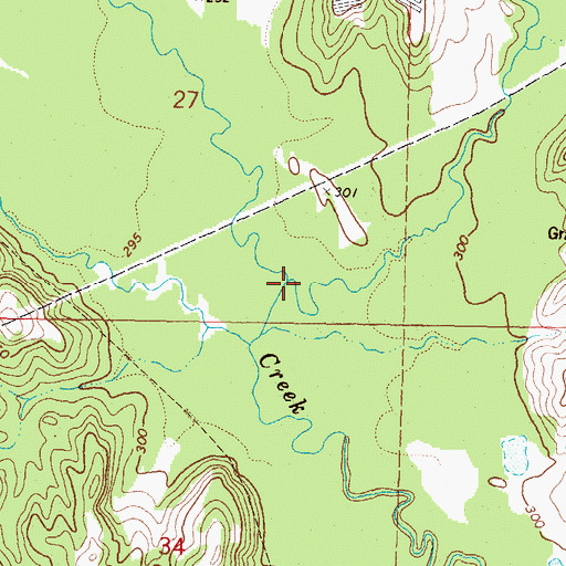 Topographic Map of Ely Creek, MS