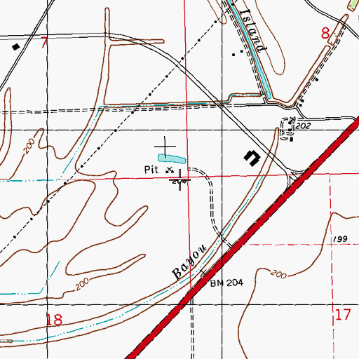 Topographic Map of Erwin Company Farm, MS