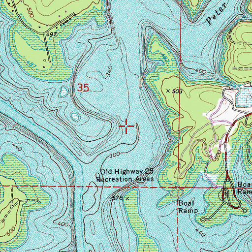 Topographic Map of Cleburne County, AR