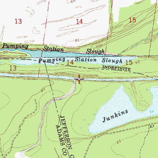 Topographic Map of Fairchilds Creek, MS