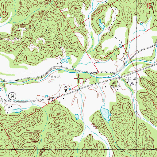 Topographic Map of First Zion Church, MS