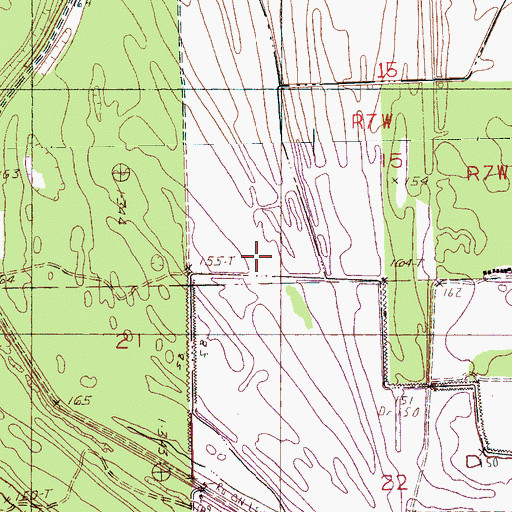 Topographic Map of Fish Lake, MS