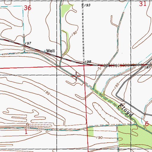 Topographic Map of Floyd Bayou, MS