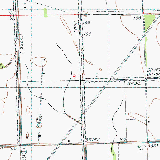 Topographic Map of Floyd Creek, MS