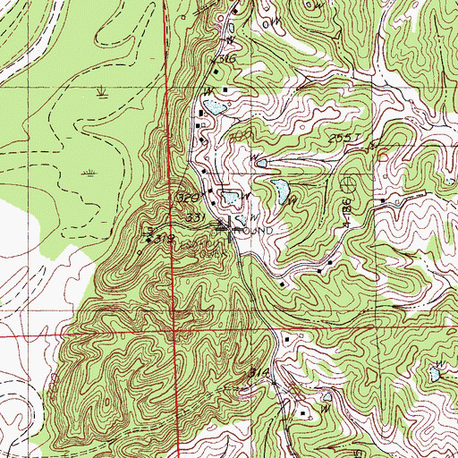 Topographic Map of Forrest Tower, MS