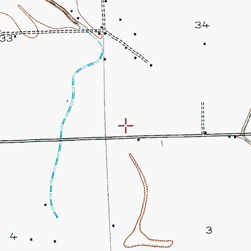 Topographic Map of Free Grace Church, MS