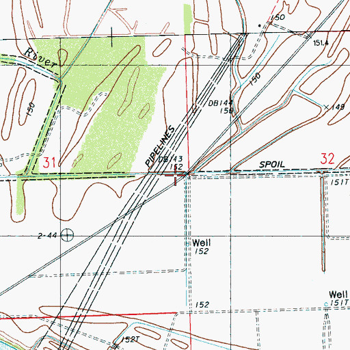 Topographic Map of Frierson Chapel, MS