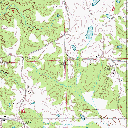 Topographic Map of Galilee Church, MS