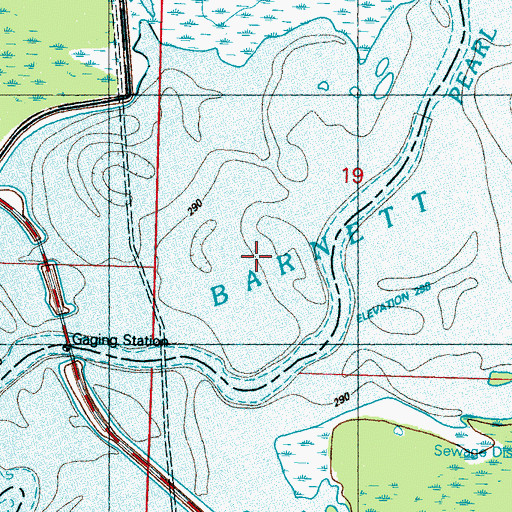 Topographic Map of Galloway Pocket, MS