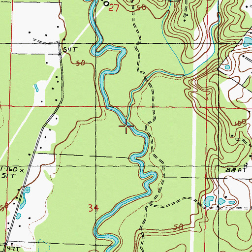 Topographic Map of George Branch, MS