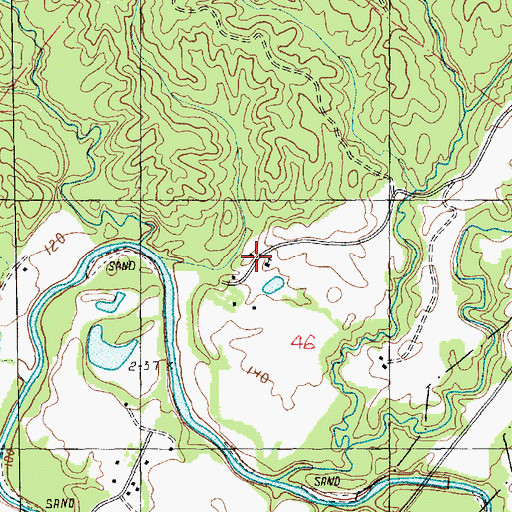 Topographic Map of Gibbs School, MS