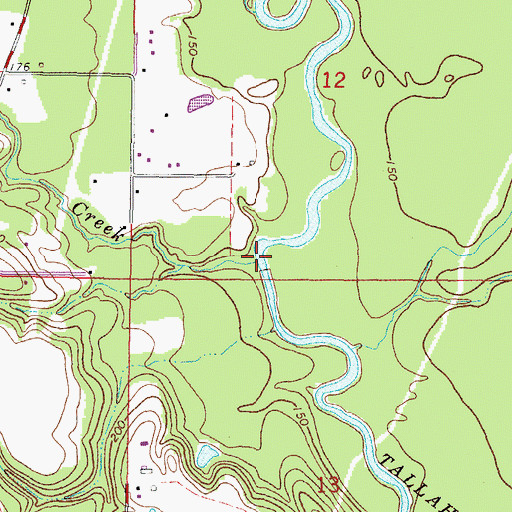 Topographic Map of Gillis Creek, MS