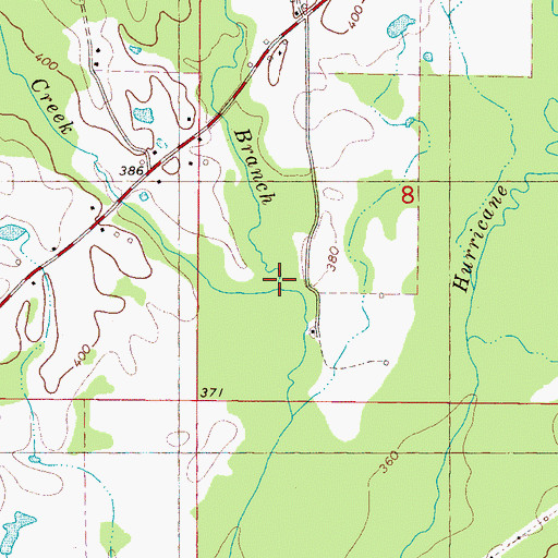 Topographic Map of Goddin Creek, MS