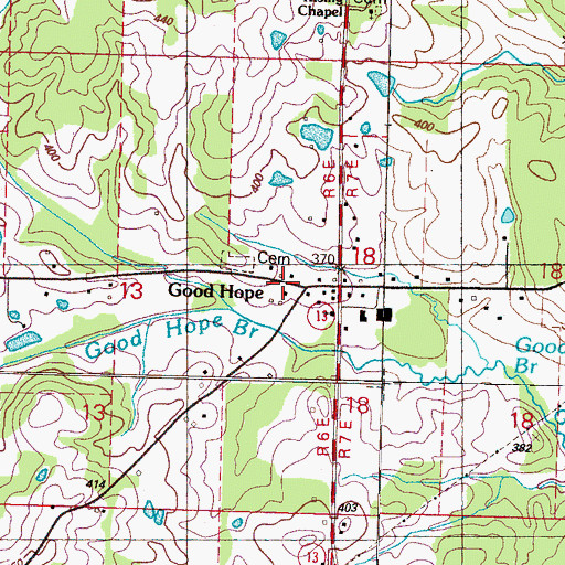 Topographic Map of Good Hope, MS