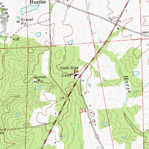 Topographic Map of Good Hope Church, MS