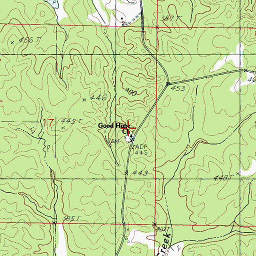 Topographic Map of Good Hope Church, MS