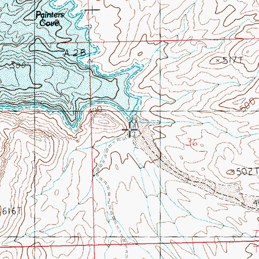 Topographic Map of Kingman Wash, AZ