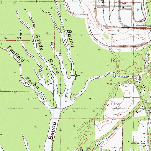 Topographic Map of Gray Bayou, MS