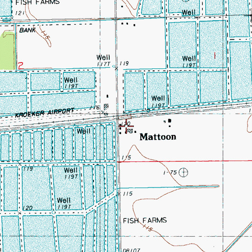 Topographic Map of Green Grove Church, MS