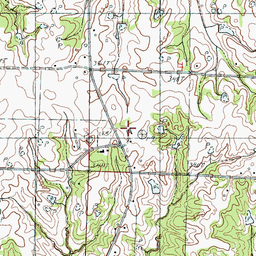 Topographic Map of Greenleaf Consolidated School, MS