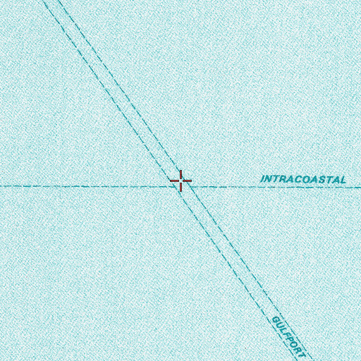 Topographic Map of Gulfport Channel, MS