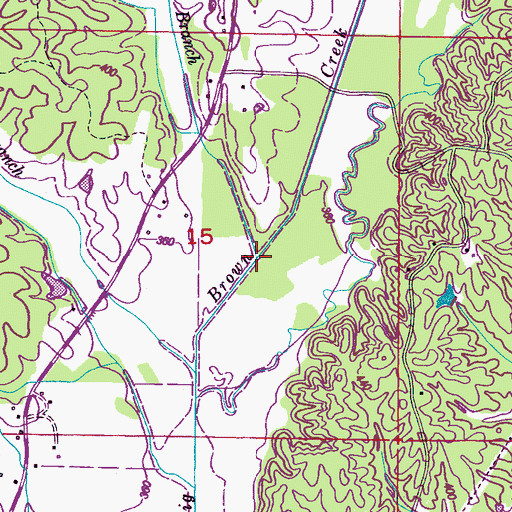 Topographic Map of Hare Branch, MS