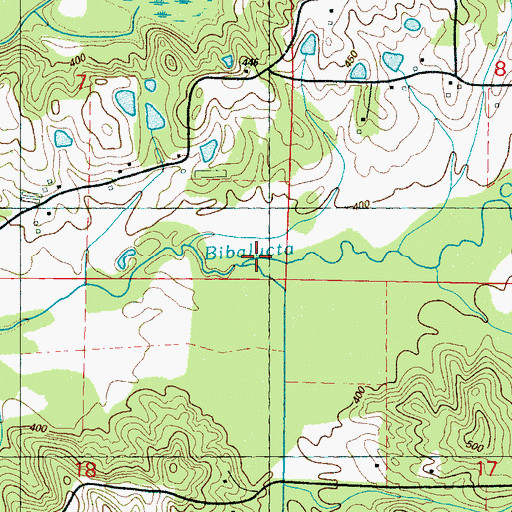Topographic Map of Harper Branch, MS