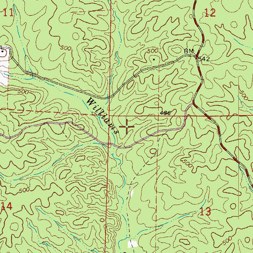 Topographic Map of Saline County, AR