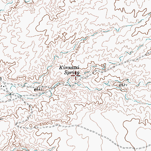 Topographic Map of Kinnazzi Spring, AZ