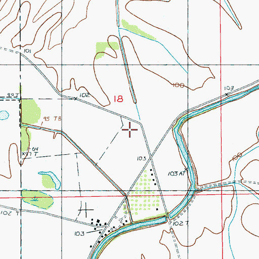 Topographic Map of Holly Grove Church, MS