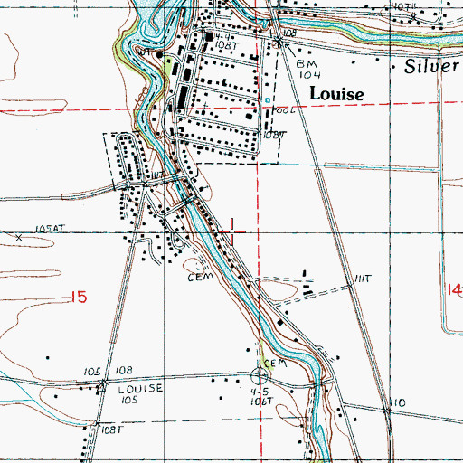 Topographic Map of Holy Jerusalem Church, MS