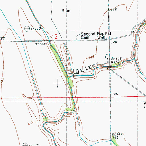 Topographic Map of Homecypress Bayou, MS