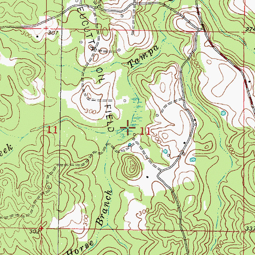 Topographic Map of Horse Branch, MS