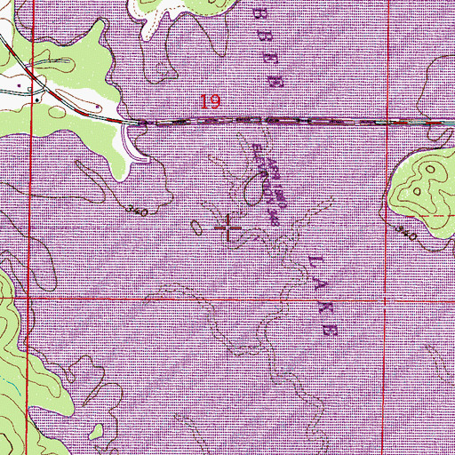 Topographic Map of House Creek, MS