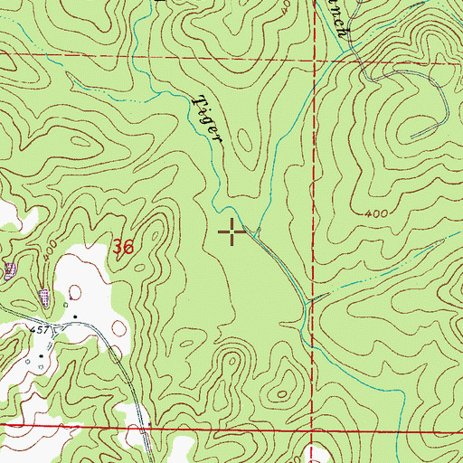Topographic Map of Indian Branch, MS