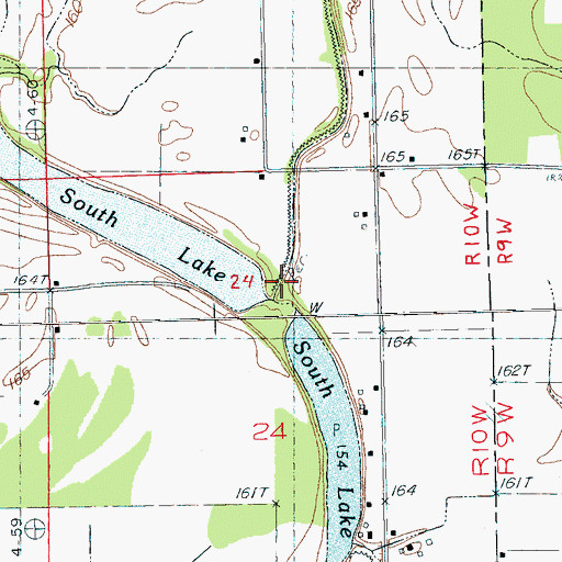 Topographic Map of Indian Creek, MS