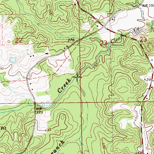 Topographic Map of Isom Branch, MS