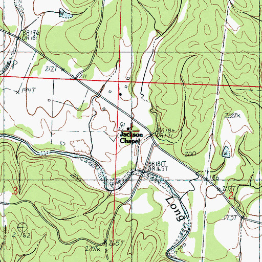 Topographic Map of Jackson School, MS