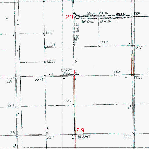 Topographic Map of Shaw (historical), AR