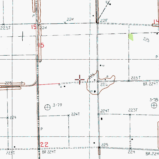 Topographic Map of Waco (historical), AR