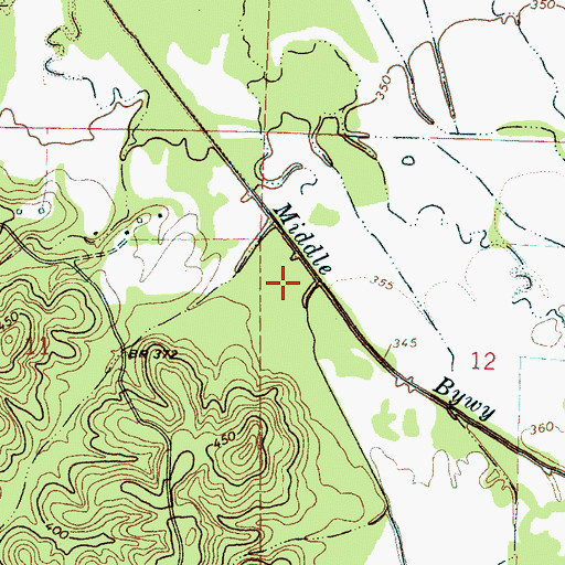 Topographic Map of Jenkins Creek, MS