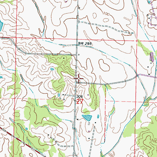 Topographic Map of Jericho Church, MS
