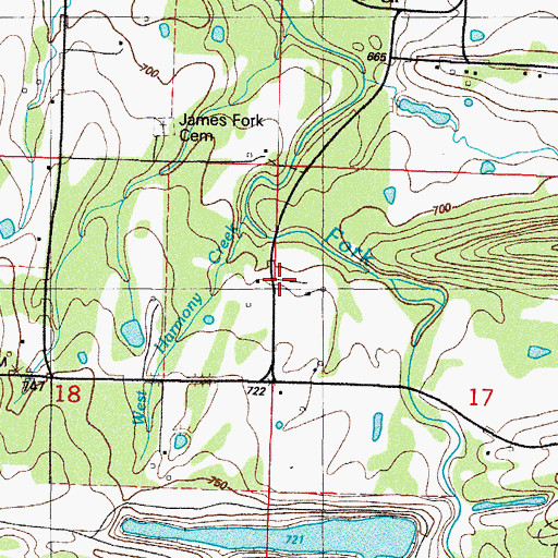 Topographic Map of Township of Bill Johnson (historical), AR