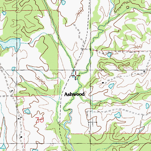 Topographic Map of Jones Creek, MS